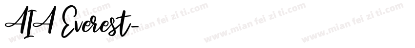 AIA Everest字体转换